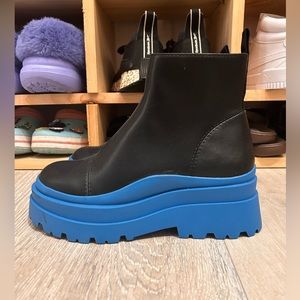 Blue/Black Combat Style Boot